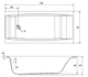 Ванна акриловая Cersanit Virgo 170x75 S301-045 + ножки - изображение 7