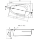 Ванна акриловая Cersanit Joanna New 140x90 R - изображение 3