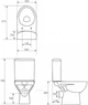 Унітаз-компакт Cersanit Parva CleanOn 011 K27-071 з кришкою Soft Close - зображення 4