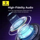 Наушники на разъем Type-C с микрофоном проводные Baseus Encok CZ11 Wired Earphones (Type-C, DAC, 1.1 m). Black - изображение 8
