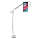 Подставка для телефонов пантограф на струбцине Baseus Unlimited adjustment lazy (4-6,5"). Silver - изображение 1