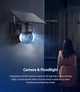 Уличная поворотная Wifi IP камера Sectec ST-S518M-3M с солнечной панелью черная - изображение 5