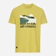 Футболка хлопковая длинная мужская Camel Active T-Shirt 1/2 409700-5T17-33 L Желтая с принтом (4064478973637) - изображение 1