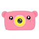 Детский цифровой фотоаппарат Smart Kids KM-89 Мишка Teddy с играми и рамками, Full HD, 12 МП Розовый - изображение 1