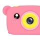 Детский цифровой фотоаппарат Smart Kids KM-89 Мишка Teddy с играми и рамками, Full HD, 12 МП Розовый - изображение 4