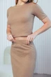 Спідниця в рубчик 404ANI 3XL БІЖ - зображення 5