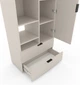 Шкаф Metkas Home A001L 800x420x2300 мм ЛДСП Кашемир (MA001L-K) - изображение 3