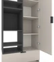 Шкаф Metkas Home A001L 800x420x2300 мм ЛДСП Кашемир-Антрацит (MA001L-KA) - изображение 3