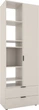 Шкаф Metkas Home A001L 800x420x2300 мм ЛДСП Кашемир (MA001L-K) - изображение 1