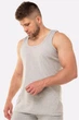 Мужская майка Baykar серая майка для мужчины однотонная 100% хлопок р 5 2XL 54-56 арт 1002-20 - изображение 5
