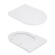 Унітаз-компакт Qtap Robin Ultra Quiet безободковий з сидінням Soft-close QT13226089AW - зображення 8