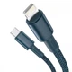 Кабель Baseus High Density Braided Type-C to Lightning PD 20W 2m Blue - зображення 2