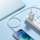 Кабель Baseus Dynamic Series Fast Charging Type-C to Lightning 20W 1m White - изображение 4