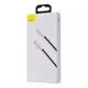Кабель Baseus Cafule Metal Type-C to Type-C 100W 2m White - изображение 4