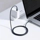 Кабель Baseus Crystal Shine Series Fast Charging Type-C to Type-C 100W 1.2m Blue - изображение 4