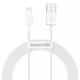 Кабель Baseus Superior Series Fast Charging Lightning 2.4A 2m White - изображение 1