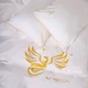 Комплект постельного белья MirSon Семейный 2 x 143 x 210 см 0001 Moko White Fire Bird Сатин Elit (2200008706463) - изображение 3