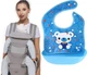 Хипсит, Эрго-рюкзак, кенгуру, переноска Baby Carrier 6в1 Серый слюнявчик-трансформер (n-9892) - изображение 3