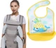 Хипсит, Эрго-рюкзак, кенгуру, переноска Baby Carrier 6в1 Серый слюнявчик-трансформер (n-9895) - изображение 2