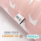 Набор бортик-валик защитный в кроватку IDEIA Papaella 120x15 см + 60x15 см хлопок звезда/горошек пудра - изображение 9