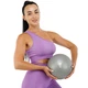Слэмбол мяч набивной 8кг d-23 см Slam Ball Record для кроссфита и фитнеса резина минеральный наполнитель серый FI-5165-8 - изображение 9