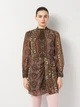 Платье женское Zara 1821/228 XS Коричневое (01821228330019) - изображение 1