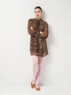 Платье женское Zara 1821/228 XS Коричневое (01821228330019) - изображение 3