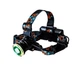 Налобный аккумуляторный фонарь Headlamp HL2-1006 на голову T6 + COB фонарик для рыбалки 2 х 18650 zoom зум - изображение 3