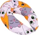 Подушка для беременных и кормления MirSon №5027 Color Line 17-0636 Кот батон Оранжевая 30х170 см (2200010969887) - изображение 1