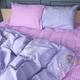 Простынь MirSon Бязь 17-0760 Violet Blossoms 220x240 см (2200010936605) - изображение 2