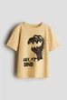 Футболка желтая Дино H&M 122-128см (400010469) - изображение 1