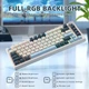 Игровая клавиатура Attack Shark K85 Rapid Trigger (Магнитные свитчи) (RGB) Синий - изображение 2