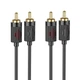 Аудіо кабель Hoco UPA29 2RCA to 2RCA 1.5m (тюльпан-тюльпан) Чорний - зображення 6