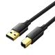 Кабель для принтера Ugreen US135 / 10350 AM to BM Print Cable (USB-A to USB-B) 1.5m Черный - изображение 3