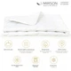 Одеяло MirSon зимнее 110x140 см Шерстяное Супер Теплое №1639 Eco Light White (2200002653091) - изображение 2