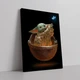 Інтер'єрна картина Малюк Йода та і метелик, Грогу, Мандалорець, Baby Yoda, Mandalorian, Star Wars, 60×43 см (id3963) - зображення 2