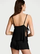 Піжама Ribbed Modal Velvet-Trim Cami Shorts Set Black розмір S - зображення 2