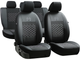 Авто чехлы для Volvo V50 2004-2012 Pok-ter экокожа с тканью черного цвета - изображение 1