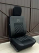 Авто чехлы для Volvo V50 2004-2012 Pok-ter экокожа с тканью черного цвета - изображение 4