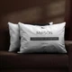 Подушка MirSon №1027 Silver Cloud Шелковая низкая 60x60 см (2200010363807) - изображение 17