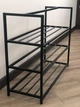 Полиця для взуття RS 4-80см ЧОРНА / ДУБ СОНОМА (металева, розбірна,LOFT-стиль) - зображення 4