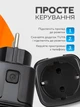Розумна розетка Tuya Smart 20А WiFi з лічильником електроенергії 4400W Black (3_06227) - зображення 7