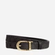 Ремень женский из натуральной кожи Coach Harness Buckle Cut To Size Reversible Belt blt-13 109 см Черный (195031903519) - изображение 1