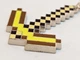 Брелок для ключей Кирка из игры Майнкрафт черная с желтым (Minecraft) - изображение 4