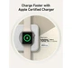 Беcпроводное ЗУ Anker MagGo 3-in-1 Wireless Charging Pad 15W Qi2 White (B25M1321) - изображение 3