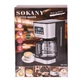 Кофеварка капельная Sokany CM-121E с подогревом кофейника 1,5л - изображение 6