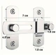 Дверной замок - защелка Door Lock задвижка / засов из нержавеющей стали для развижных дверей / ворот / шкафа + винты, серебристый (101758999) - изображение 7