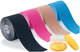 Кінезіо тейп Kinesio Tape, блакитний Qmed Синій (2000003107896) - зображення 3