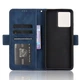 Чохол-книжка з кишеньками Deexe Wallet Stand для Blackview Color 8 / Oscal Modern 8 - Blue - зображення 5