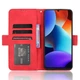 Чохол-книжка з кишеньками Deexe Wallet Stand для Blackview Color 8 / Oscal Modern 8 - Red - зображення 3